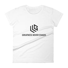 Load image into Gallery viewer, Greatness Never Women&#39;s short sleeve t-shirt