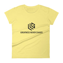 Load image into Gallery viewer, Greatness Never Women&#39;s short sleeve t-shirt