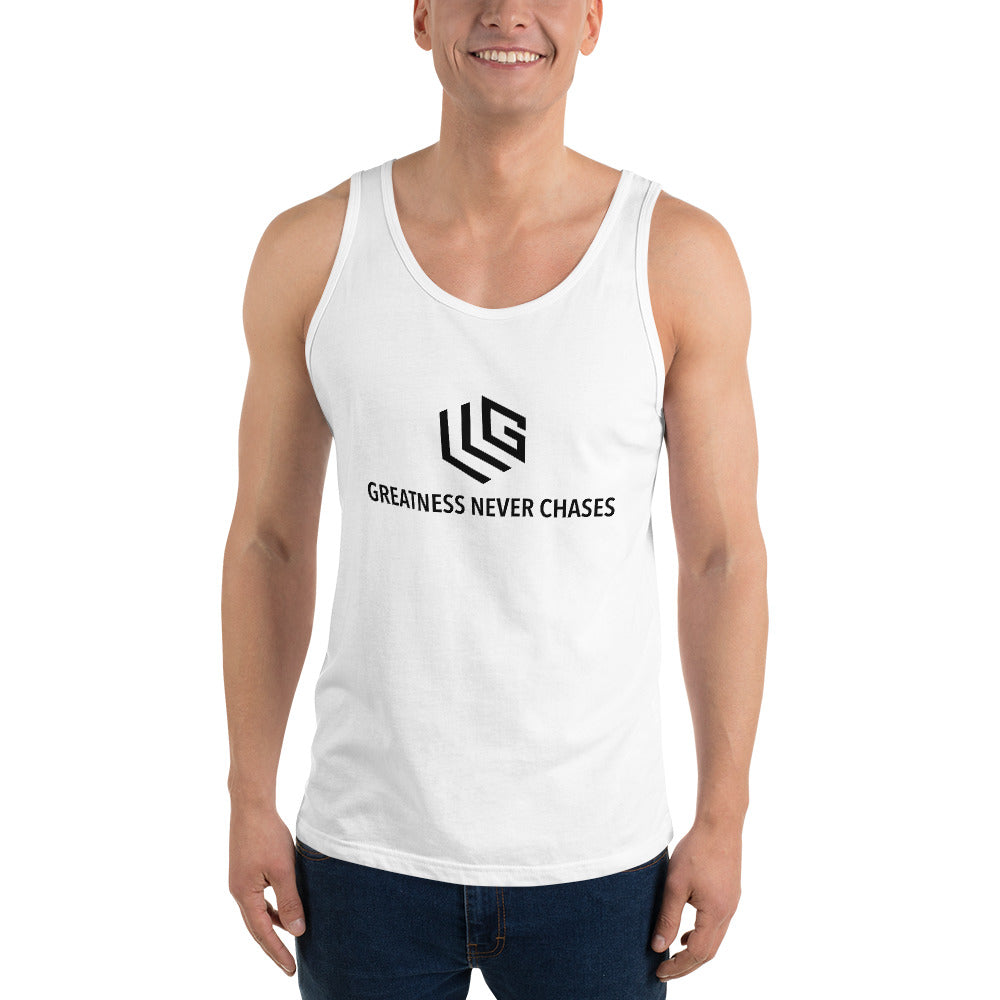 Greatness Never Chases Unisex Tank Top