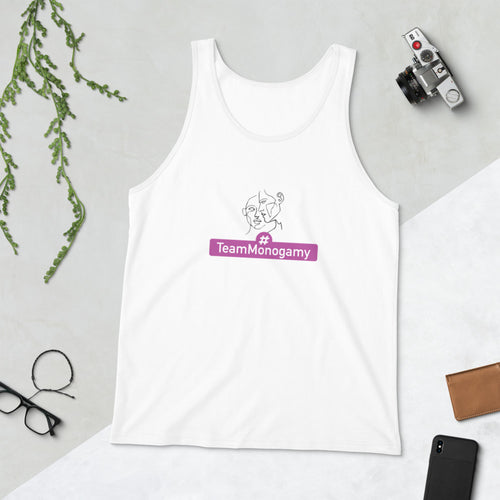 Team Monogamy Unisex Tank Top - Purple