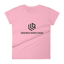 Load image into Gallery viewer, Greatness Never Women&#39;s short sleeve t-shirt